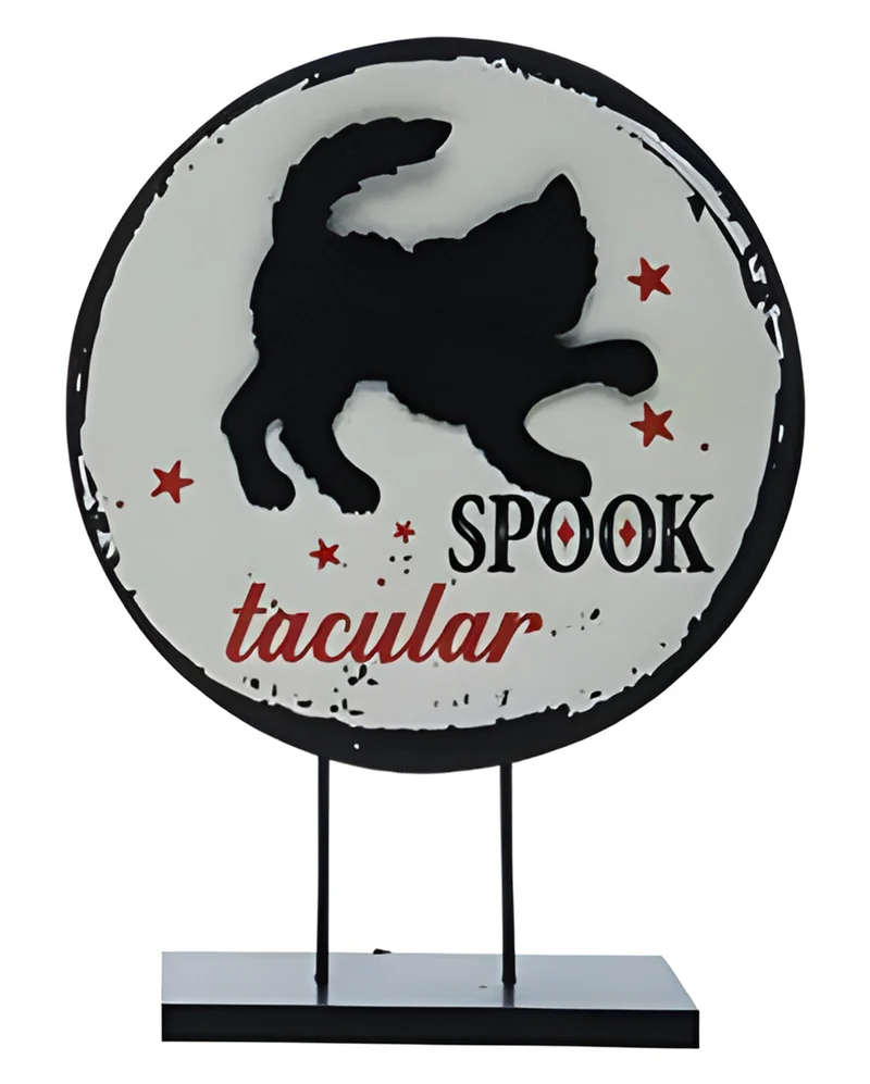 Spooktacular Katze Dekoschild Aufsteller 31cm