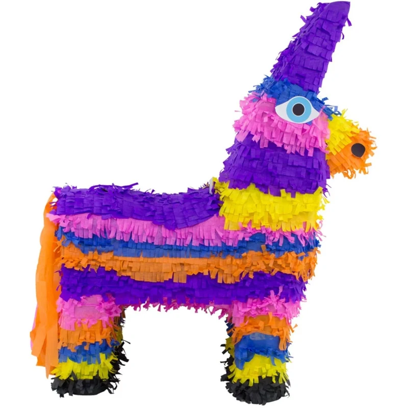 Esel-Piñata, bunt, 55 cm