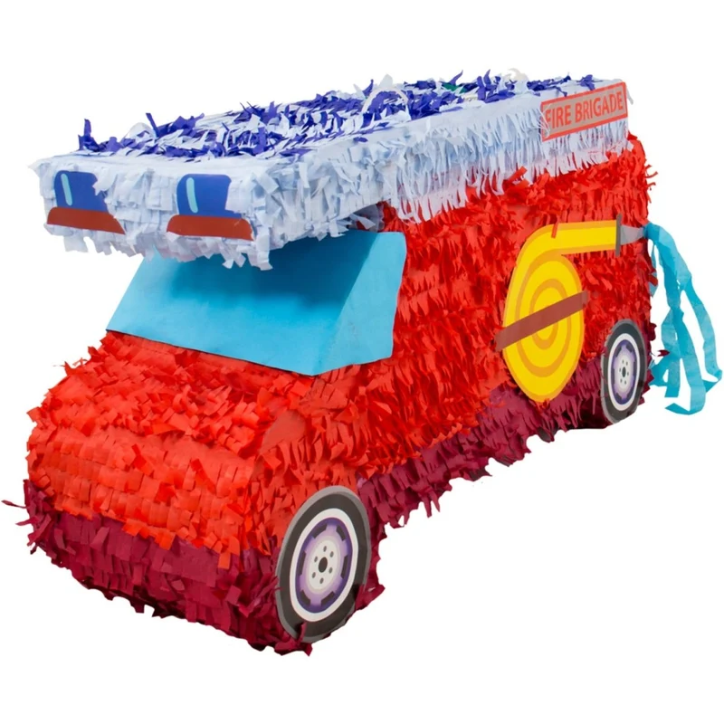 Feuerwehr-Pinata Rot-Blau 55 cm