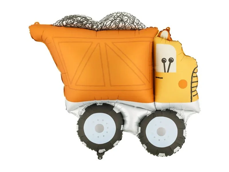 LKW-Folie, Ballon, orange, leer, 87 cm