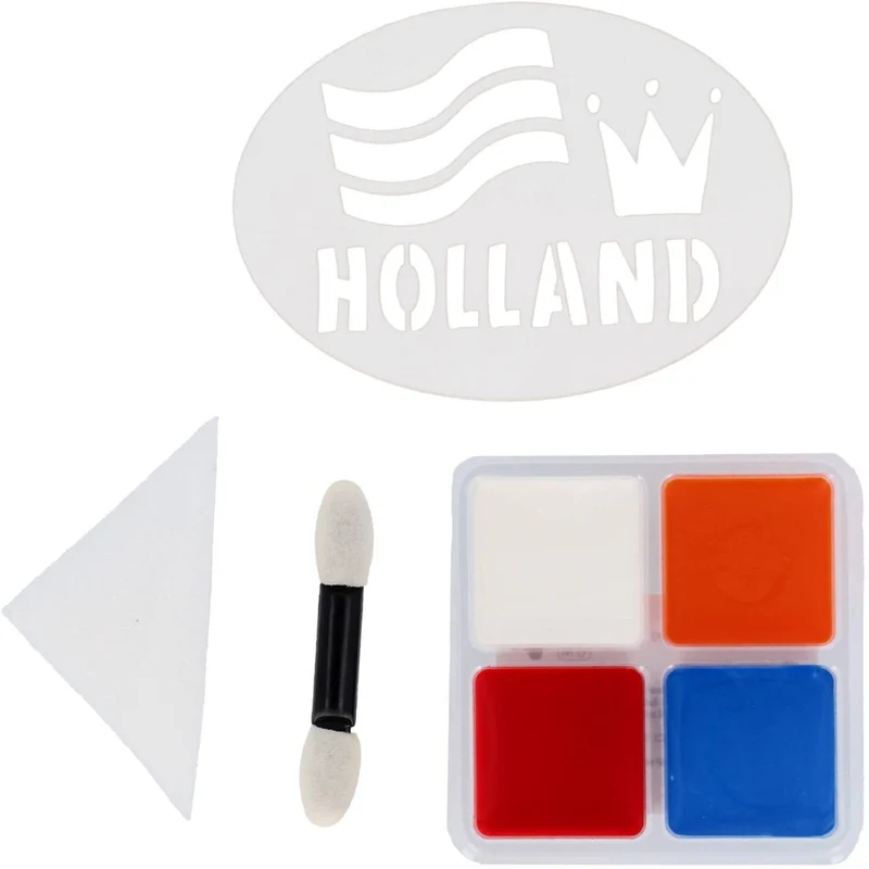 Rot-Weiß-Blaues Schmink-Set „Orange Holland“