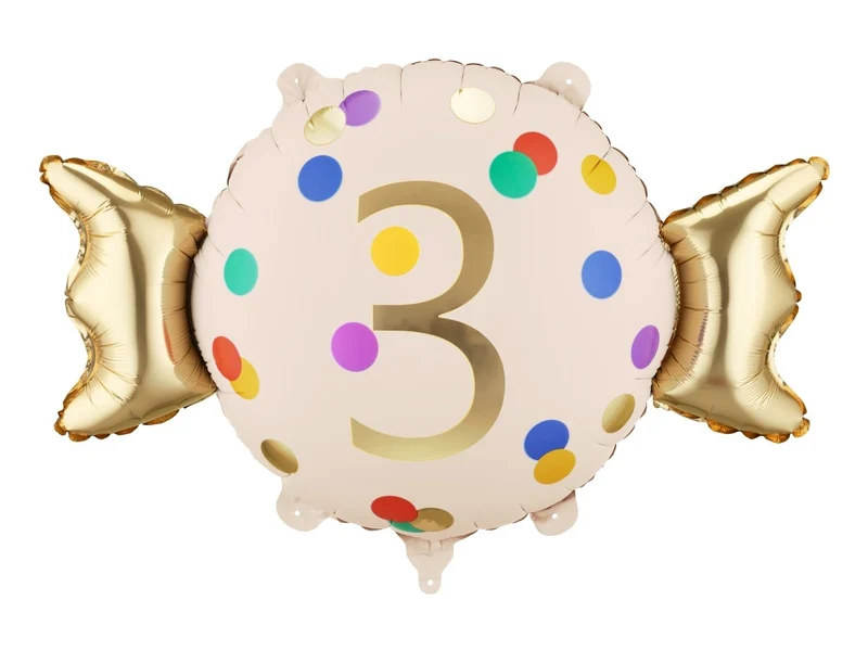 3 Jahre alter Helium-Ballon, leer, 61 cm
