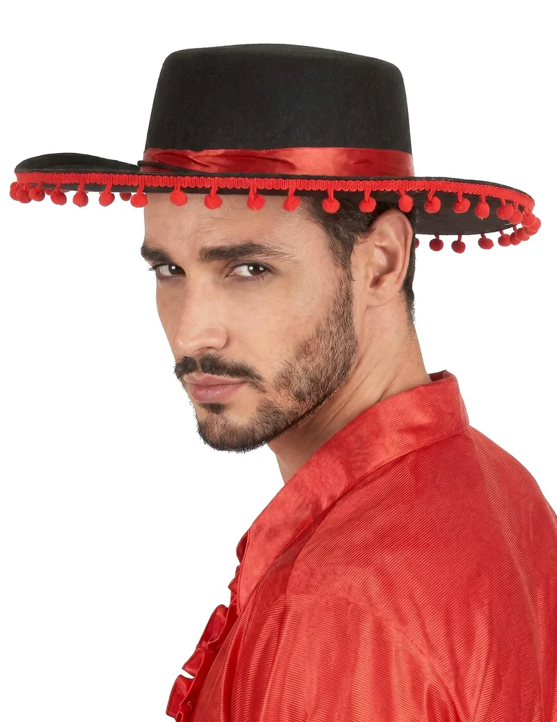 Spanierhut schwarz-rot