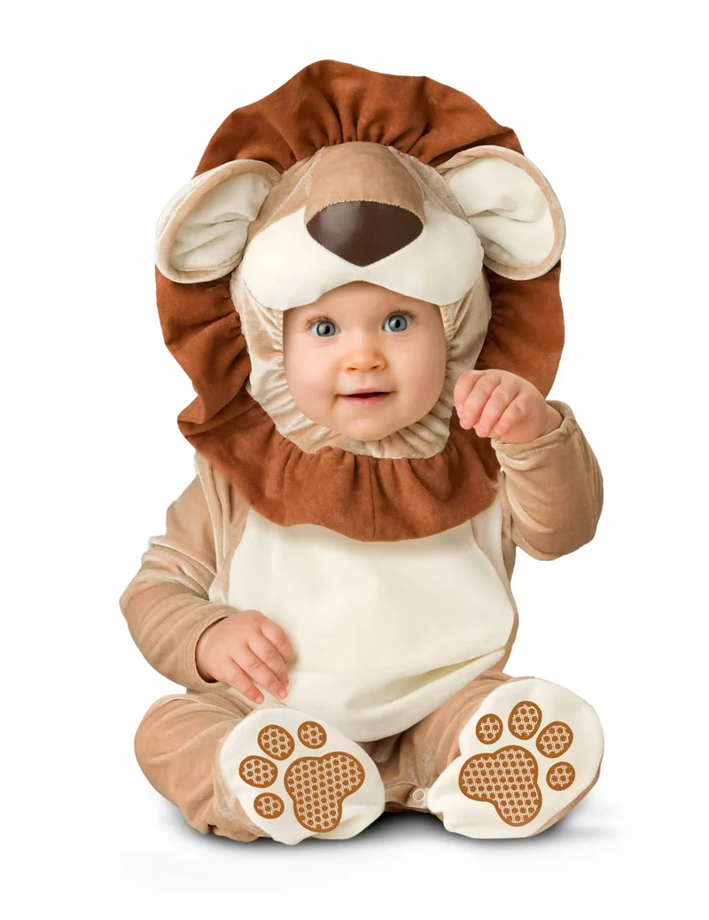 Baby-Löwenkostüm Tier-Verkleidung braun