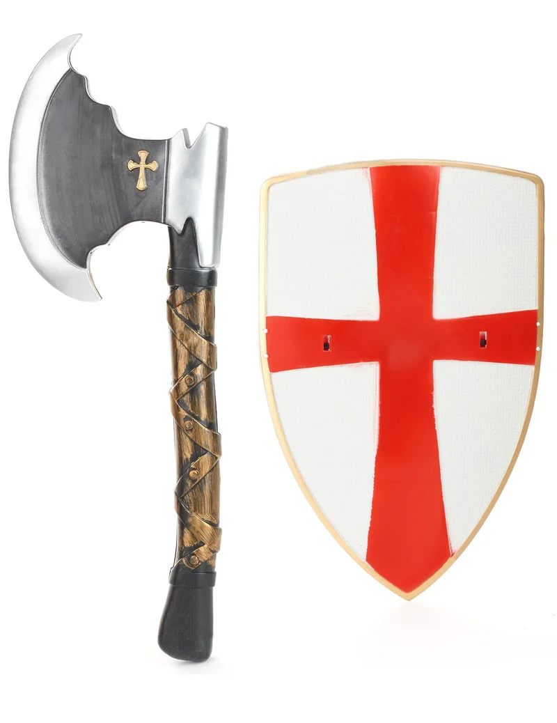 Ritter-Set Schild und Axt für Kinder