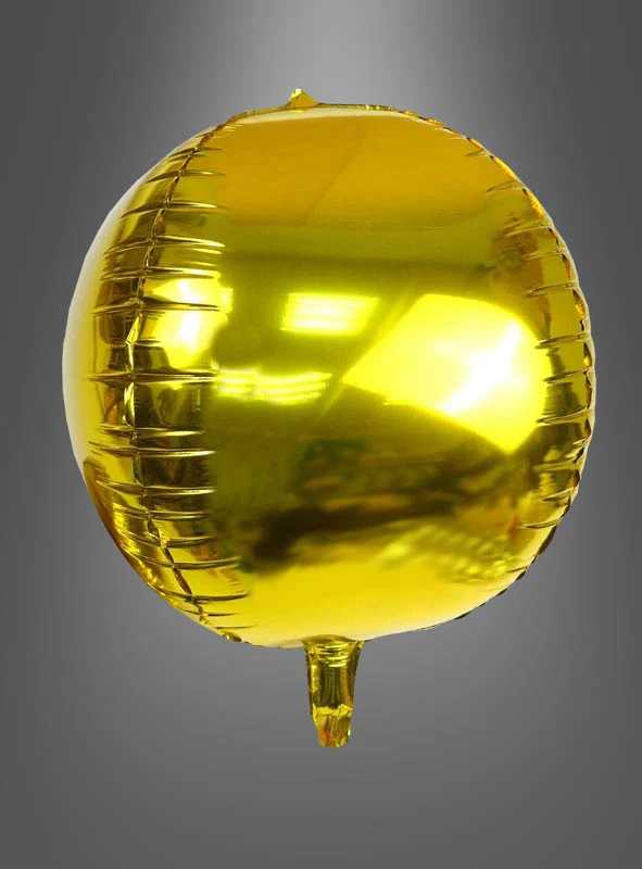 Folienballon Gold Würfelform