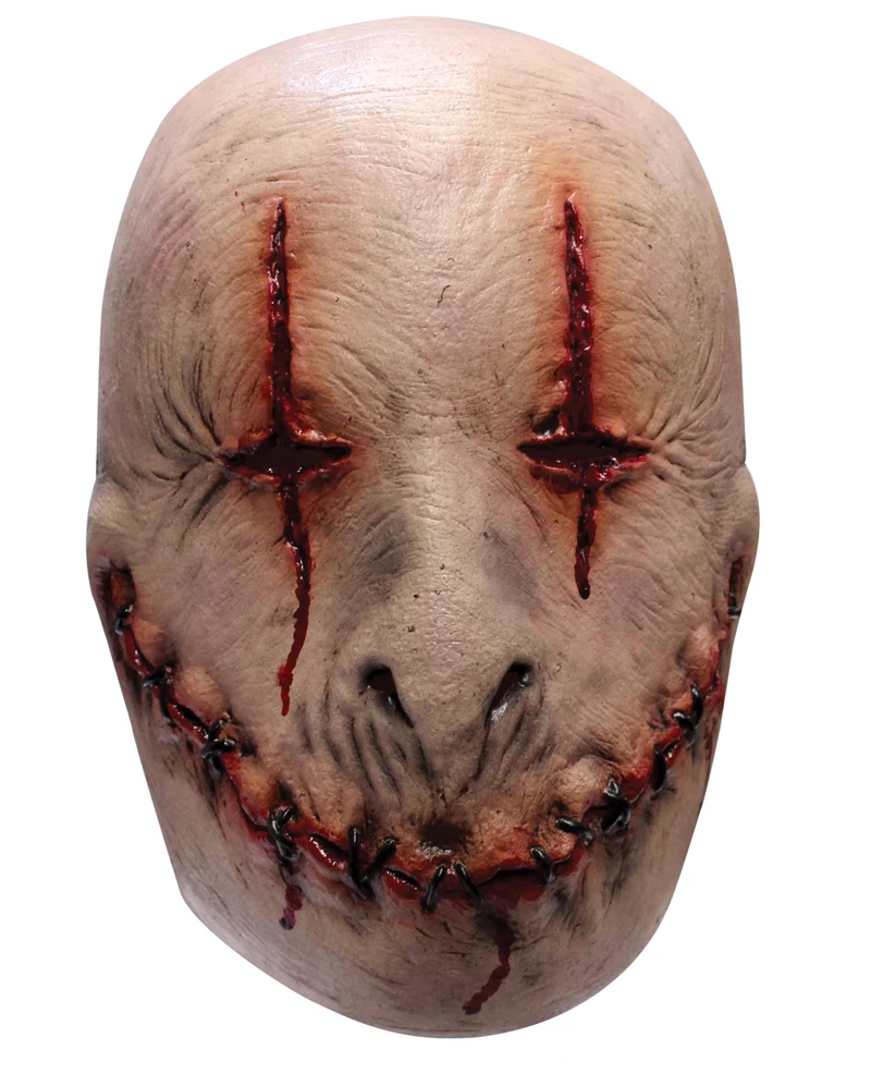 Stitched Smiley Horror Maske
