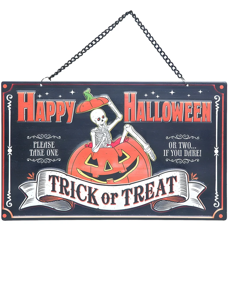 Happy Halloween Vintage Metallschild 25cm