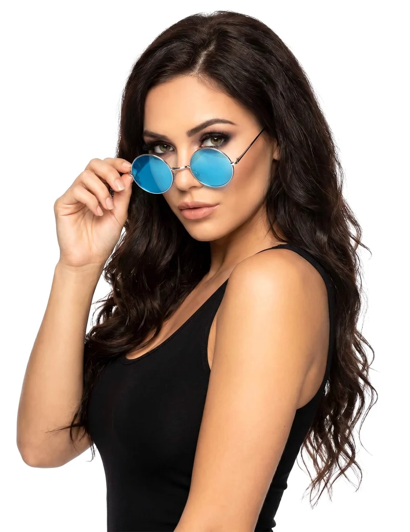 Hippiebrille rund für Erwachsene