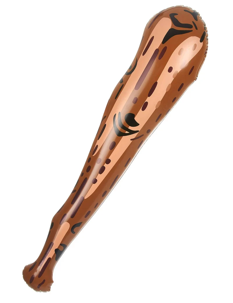 Aufblasbare Keule in Holzoptik braun