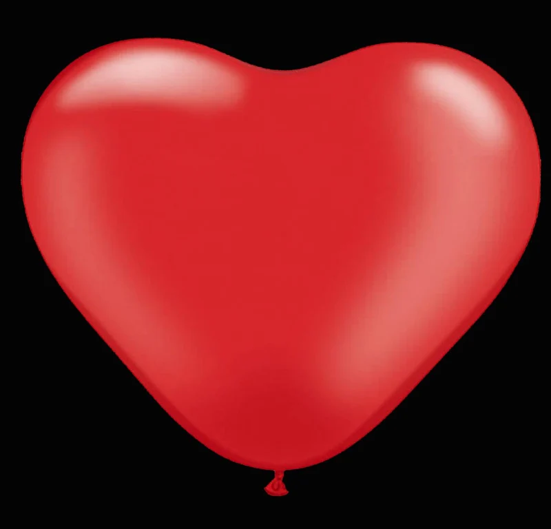 Hartjes ballonnen - Rood - 45cm