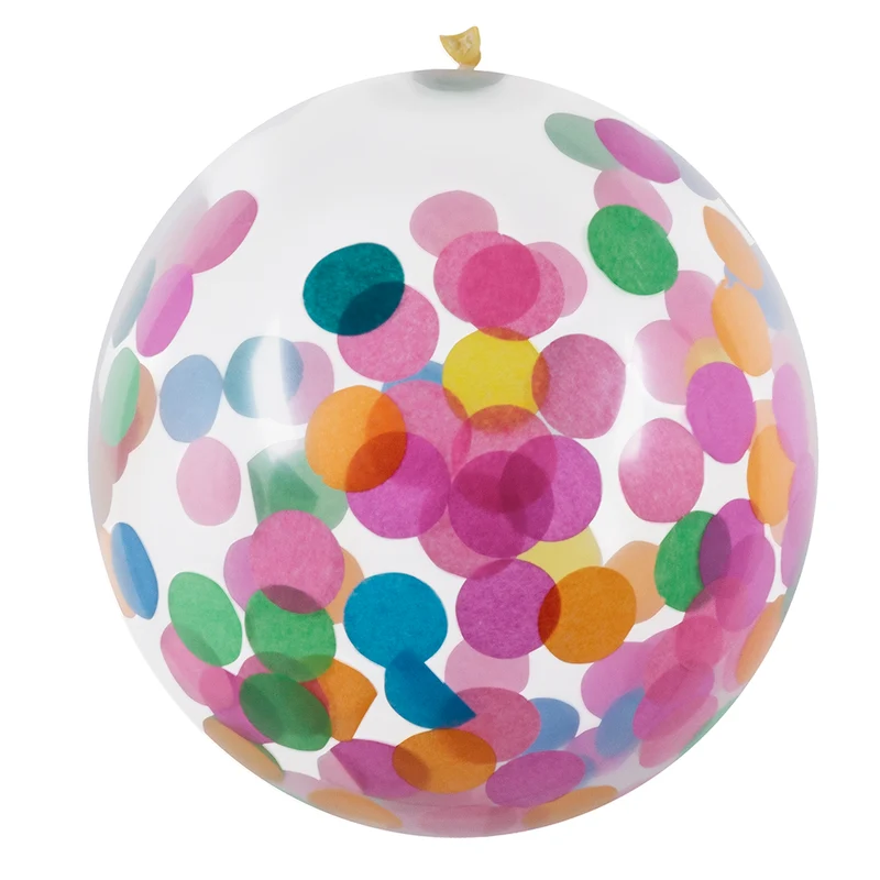 Confetti ballonnen | Multicolor confetti | 30cm (5 Stuks)