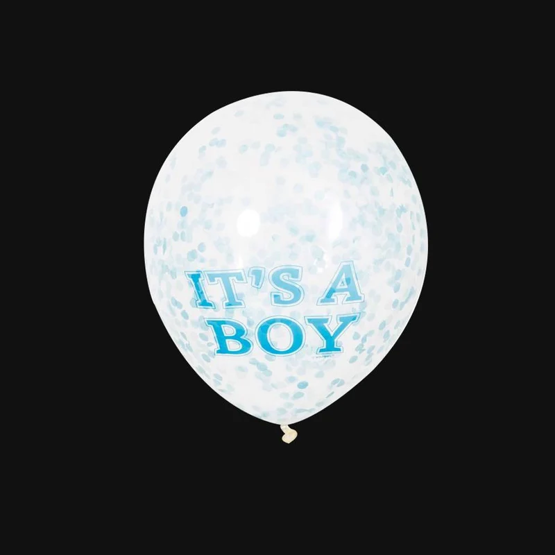 Confetti ballonnen | It's a boy | 30cm (6 Stuks)