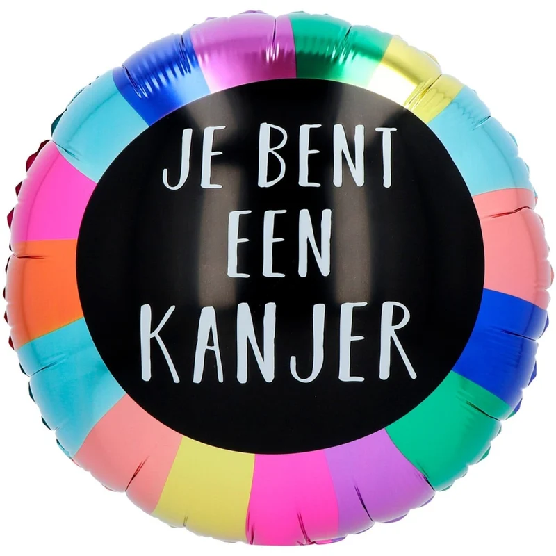 Farbiger Folienballon „Du bist ein echter Held“ – leer, 45 cm