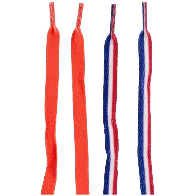 Farbige Schnürsenkel Rot Weiß Blau Orange Holland 91 cm 2 Stück