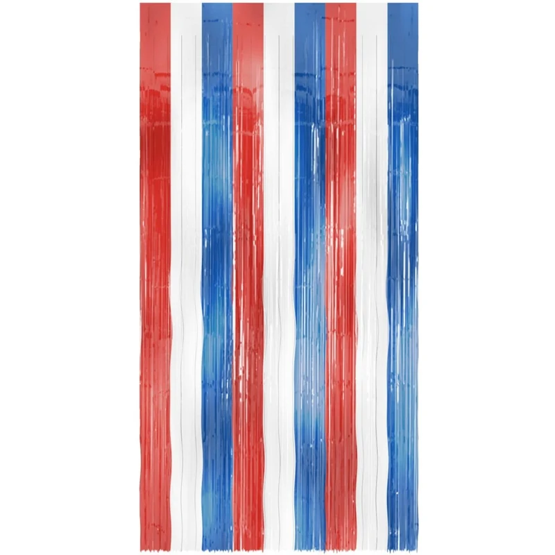 Rot-Weiß-Blaue Türvorhangfolie, 2 m