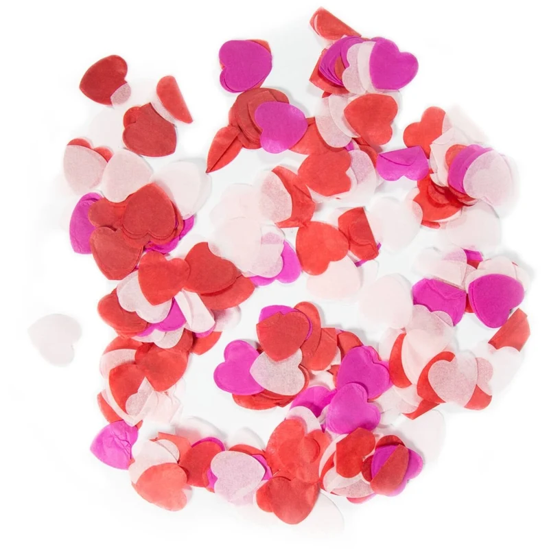 Herzchen-Konfetti Rot, Rosa, Weiß 2,5 cm 14 g