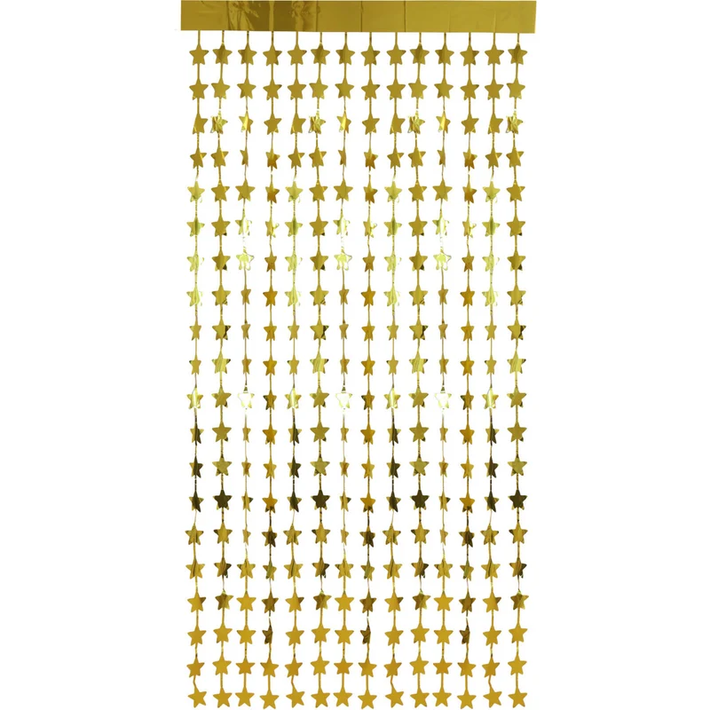 Sternen-Türvorhang, Goldfolie, 2 m