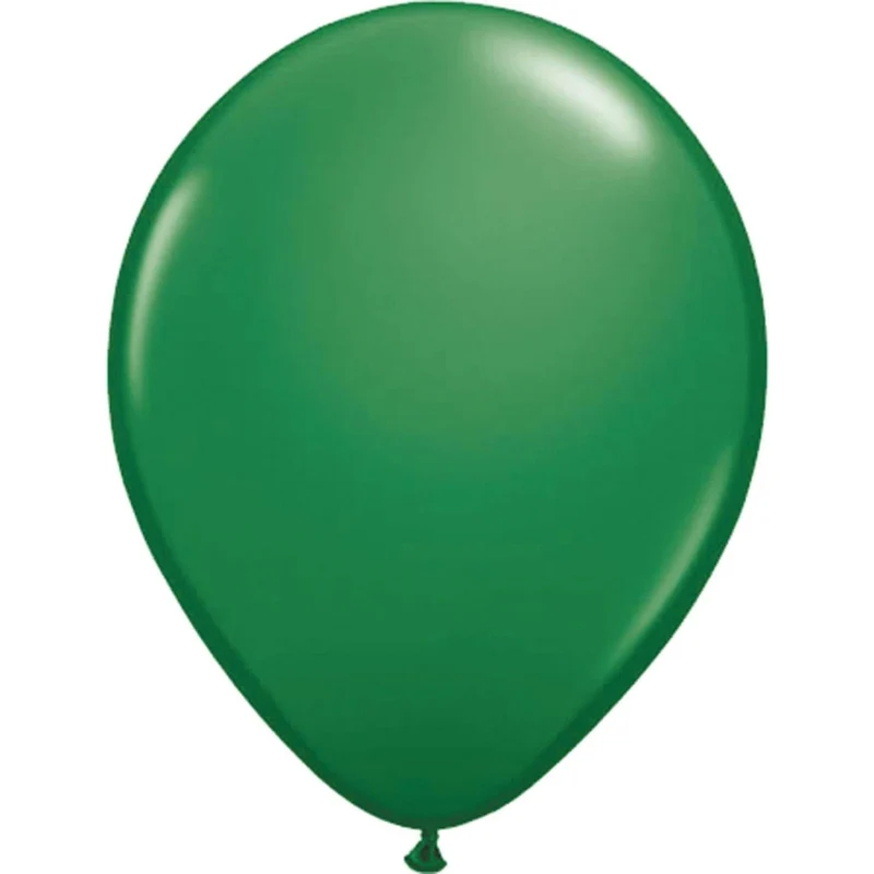 Dunkelgrüne Latexballons, 30 cm, 100 Stück