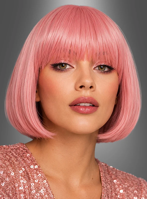 Sexy Holly Perücke rosa waschbar