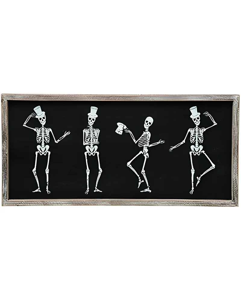 Tanzende Skelette Wandbild 20cm