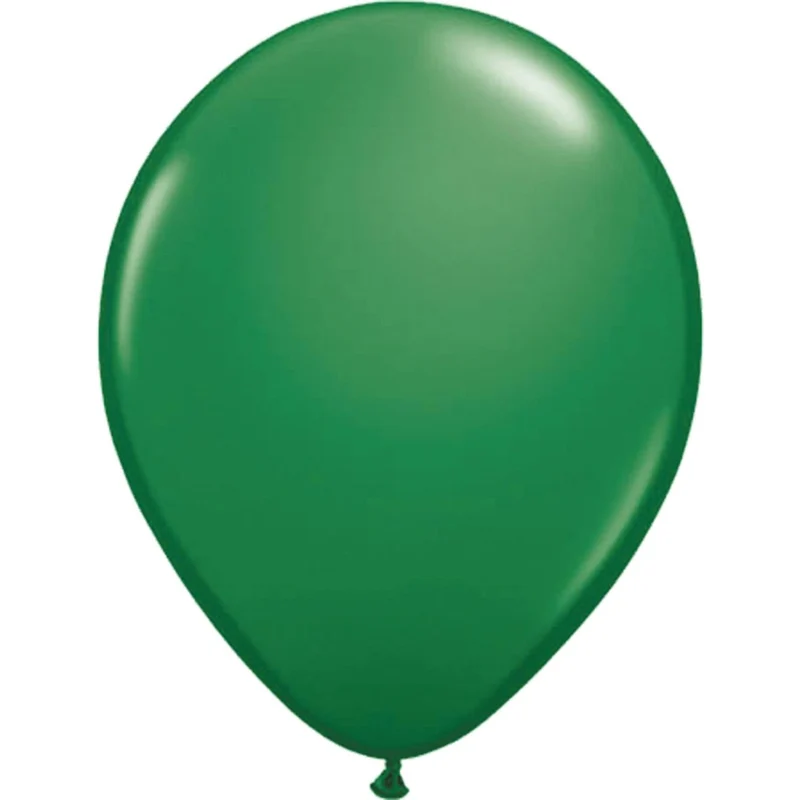 Dunkelgrüne Latexballons, 30 cm, 10 Stück