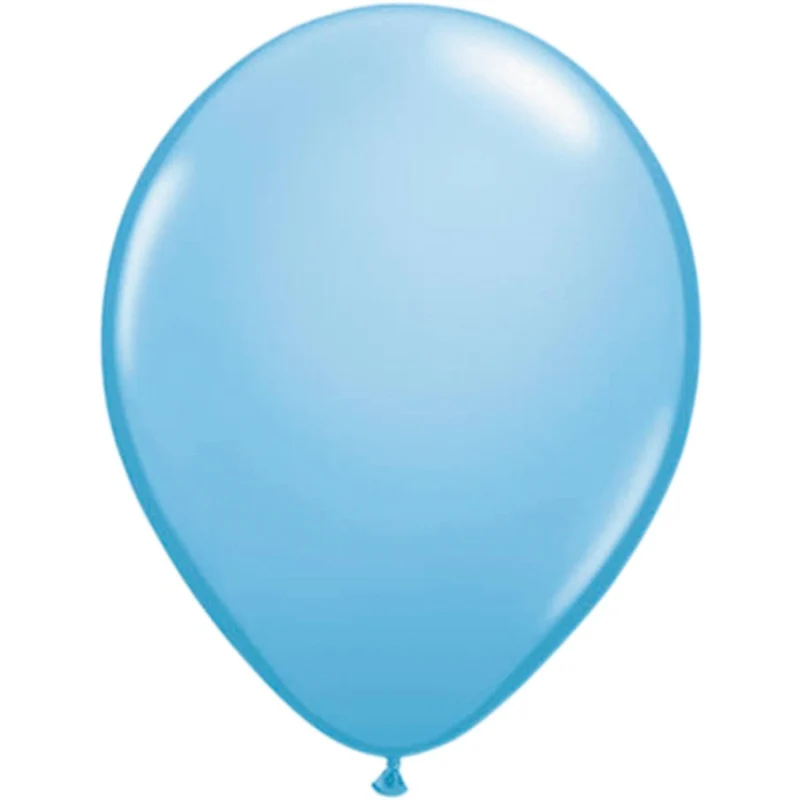 Hellblaue Latexballons, 30 cm, 10 Stück