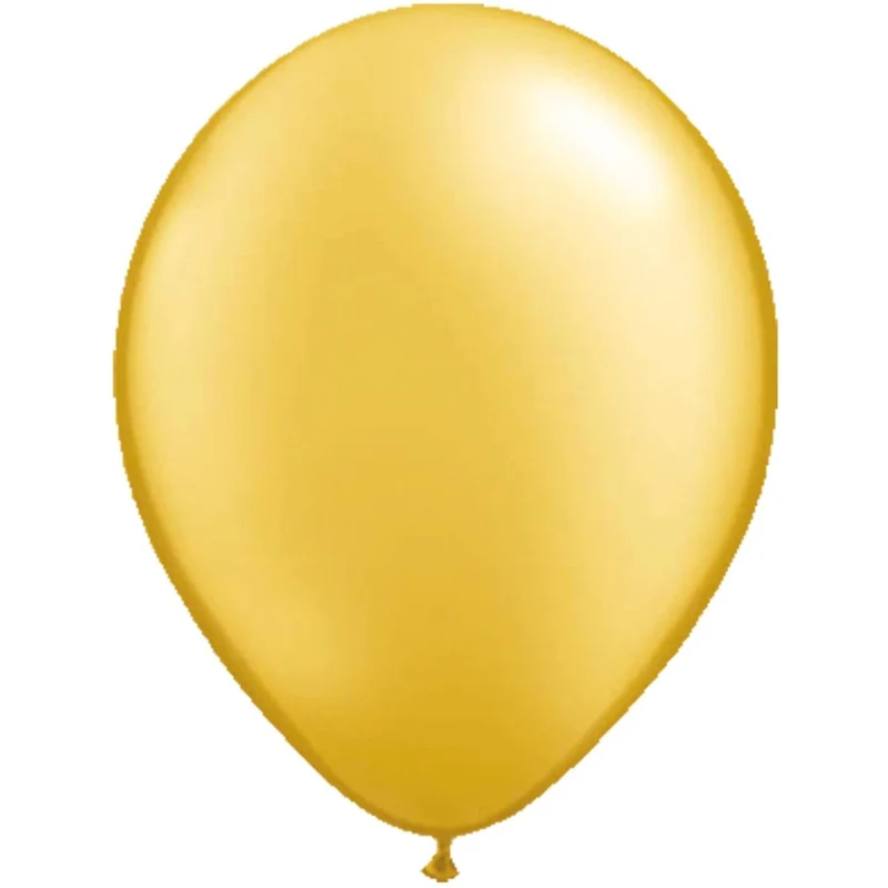 Goldene Ballons Metallic Basic 30 cm, 10 Stück