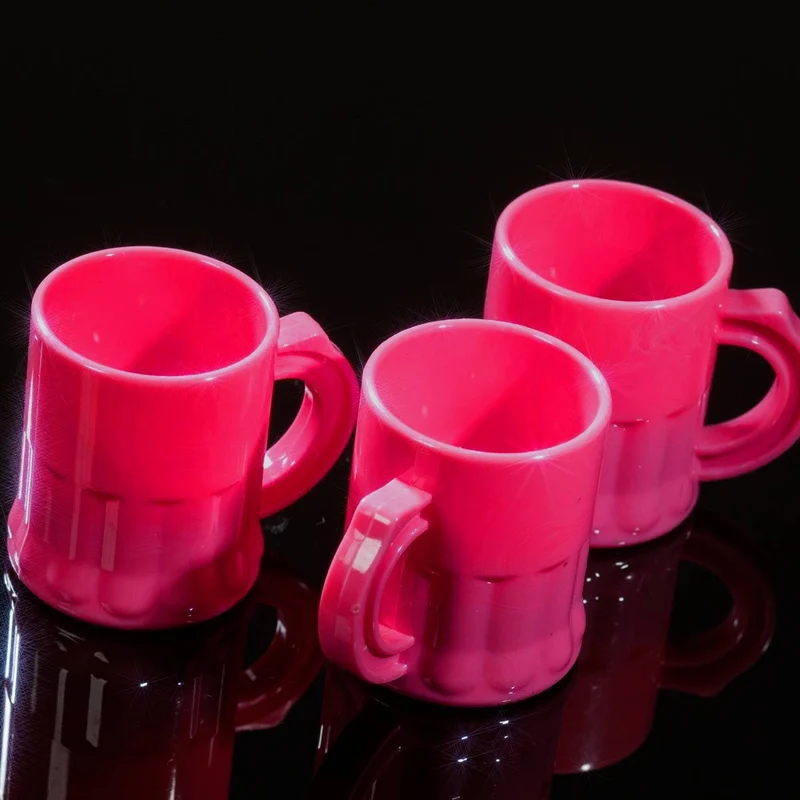 Shotglaasjes roze - 2,5cl (10 Stuks)