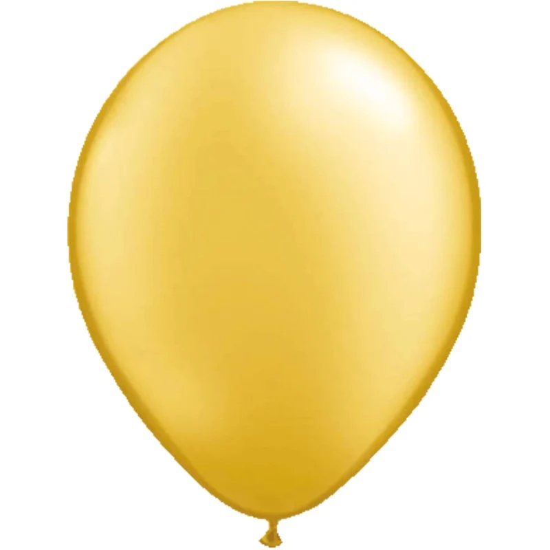 Goldene Ballons aus Metallic-Latex, 13 cm, 20 Stück
