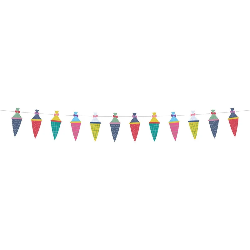 Bunte Girlande „Schulanfang“, 6 m
