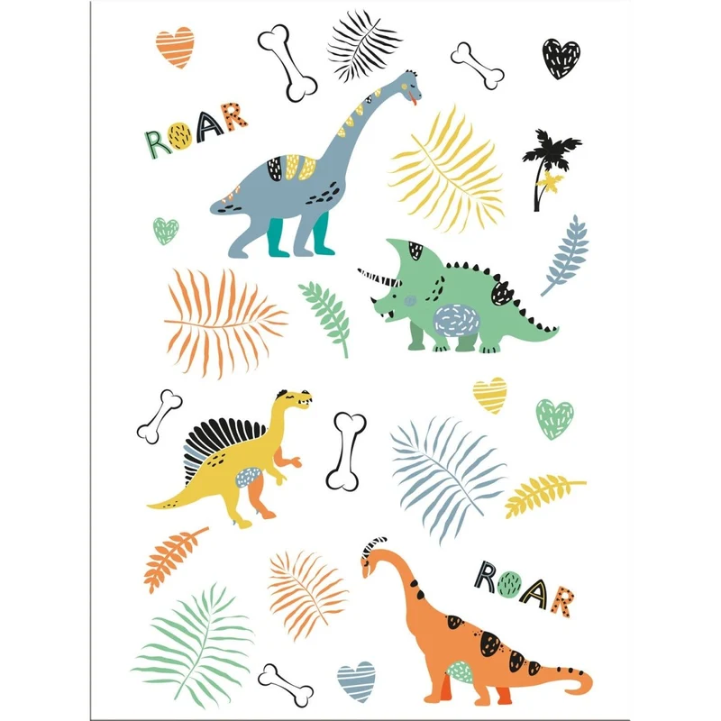 Dino-Tattoos (Fälschungen), farbig, 30-teilig