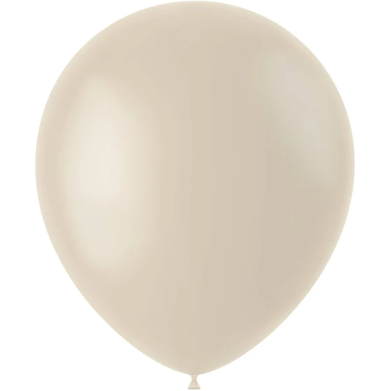 Beigefarbene Luftballons „Creamy Latte“, 33 cm, 50 Stück