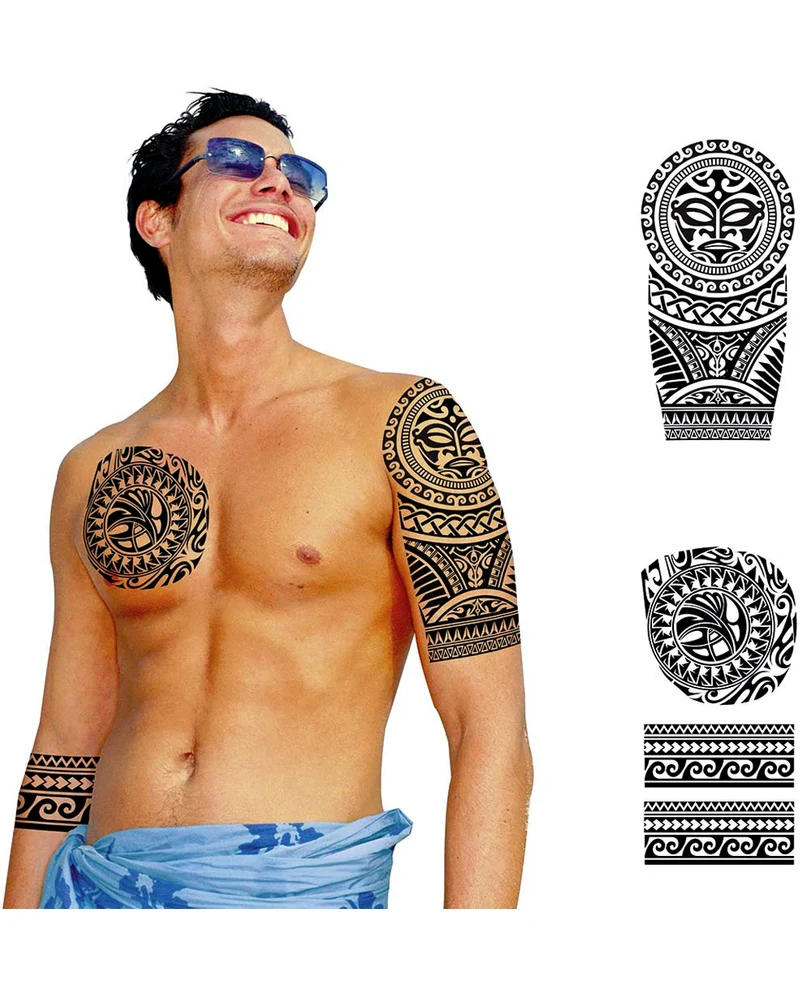 Temporäre Maori Tattoos