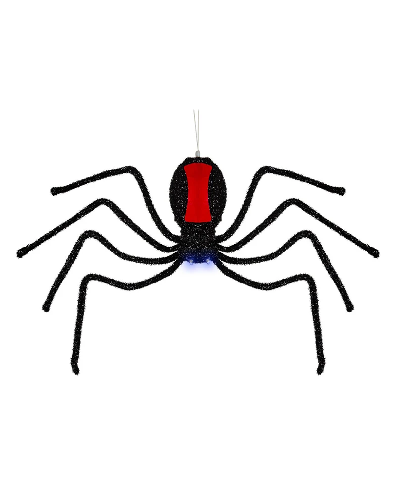 Abseilende Schwarze Witwe Halloween Animatronic 58cm