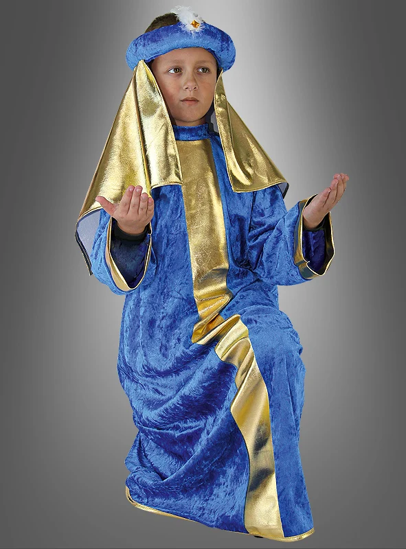 Weiser aus dem Morgenland blau Kinderkostüm