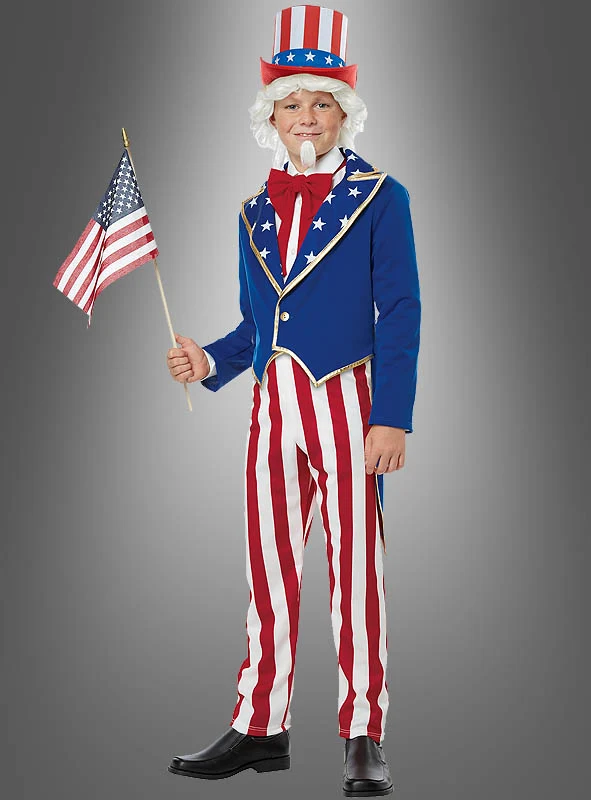 Uncle Sam USA Kostüm für Kinder