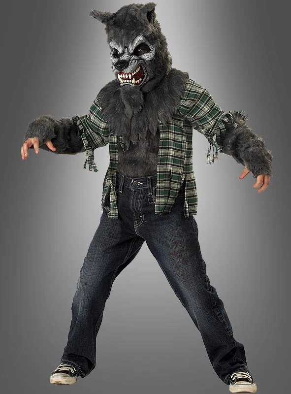 Kinder Werwolf Kostüm für Halloween