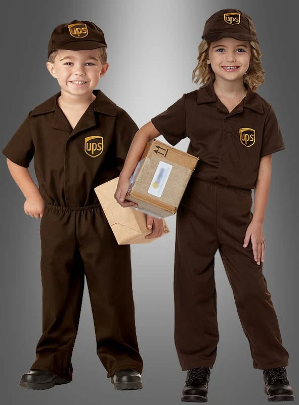 UPS Paketzusteller Kostüm für Kinder