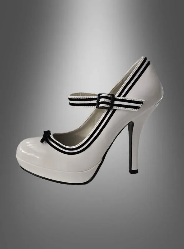 Rockabilly Pumps mit Schleife Größe 37