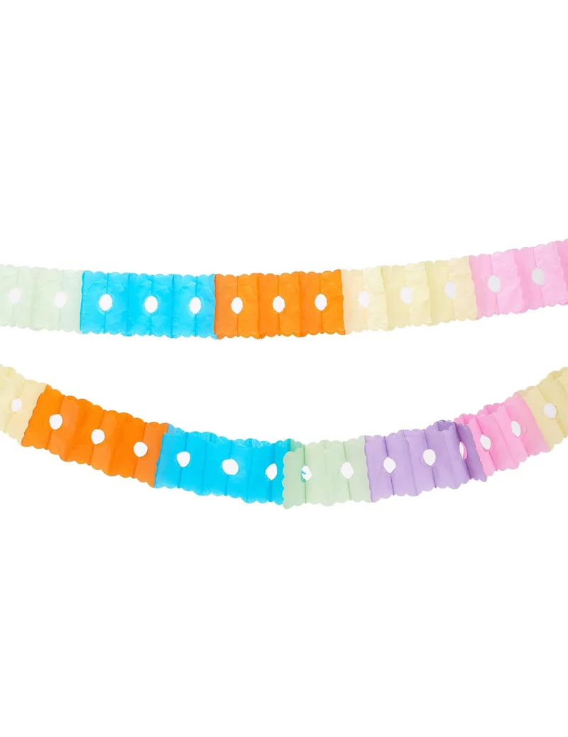 Papiergirlande bunt 6 Meter