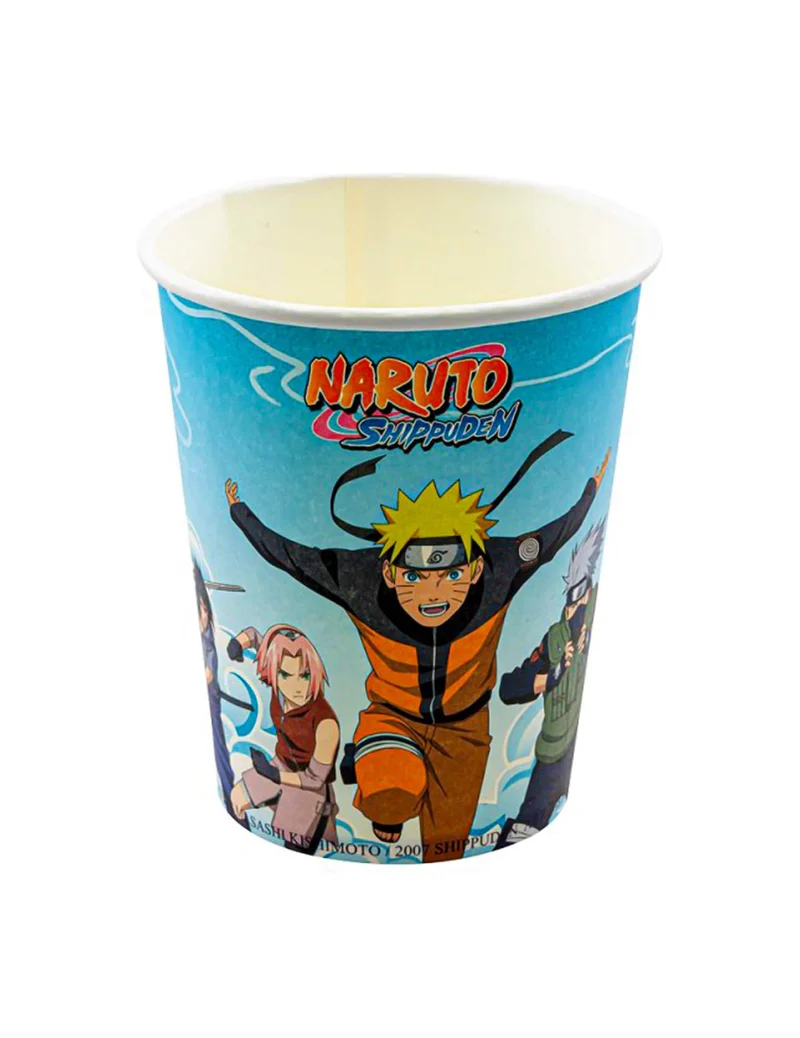 8 Naruto Shippuden™ Becher aus Pappe - 250 ml