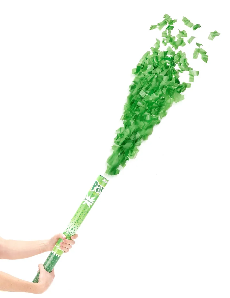 Grüne Konfettikanone 60 cm