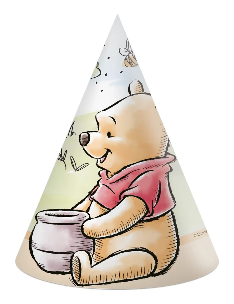6 Winnie Puuh™ Partyhüte