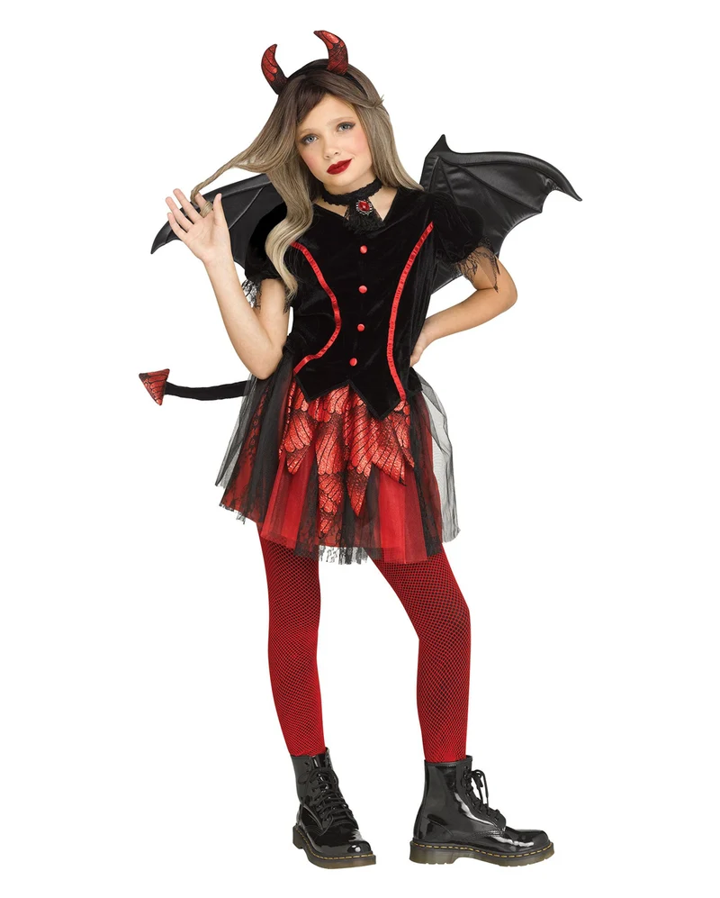 Schoolgirl Devil Kinderkostüm