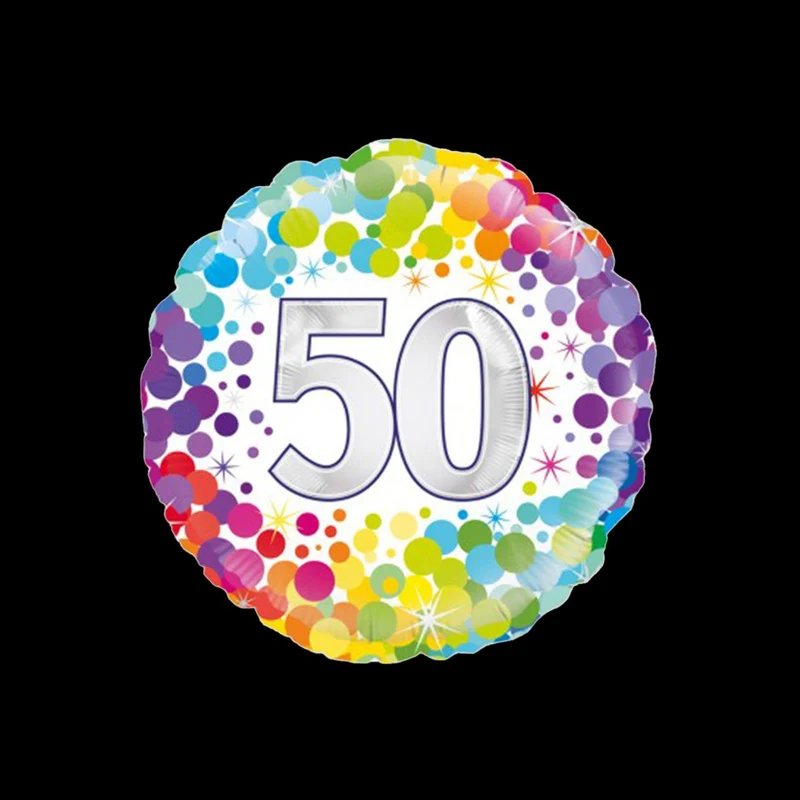 Folieballon Confetti - 50 Jaar