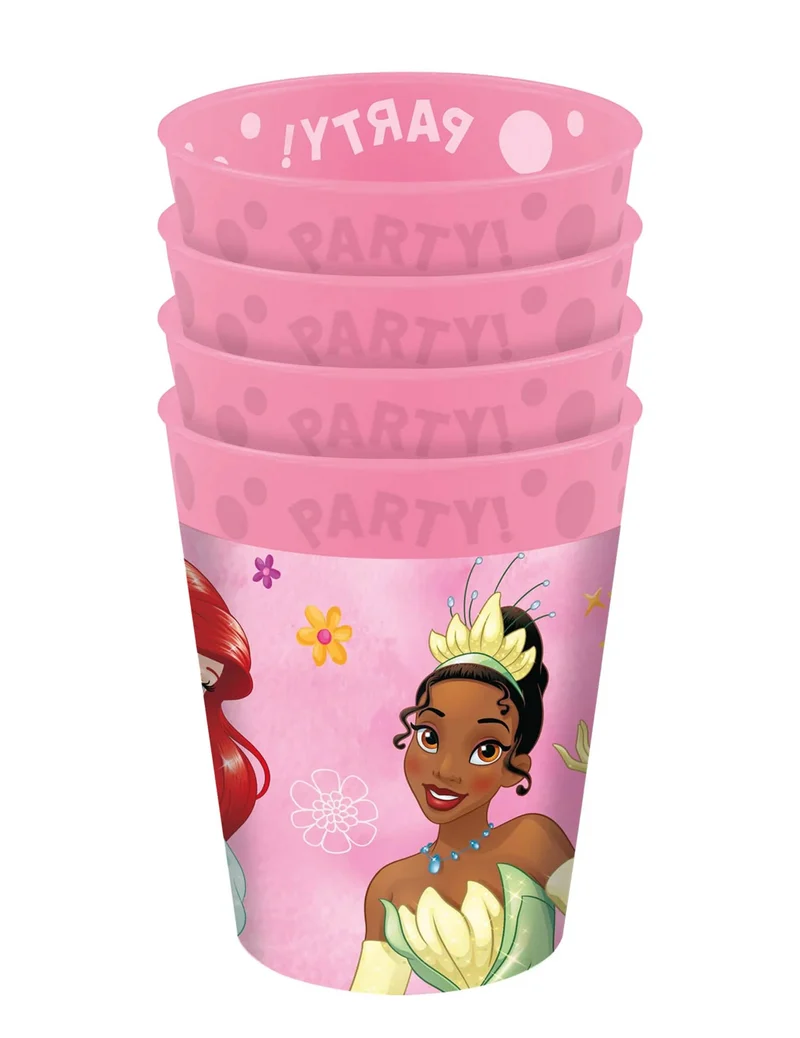 4 Disney Princess™ 250ml Mehrwegbecher