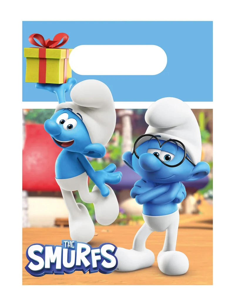 4 Geschenktüten aus Papier Die Schlümpfe™