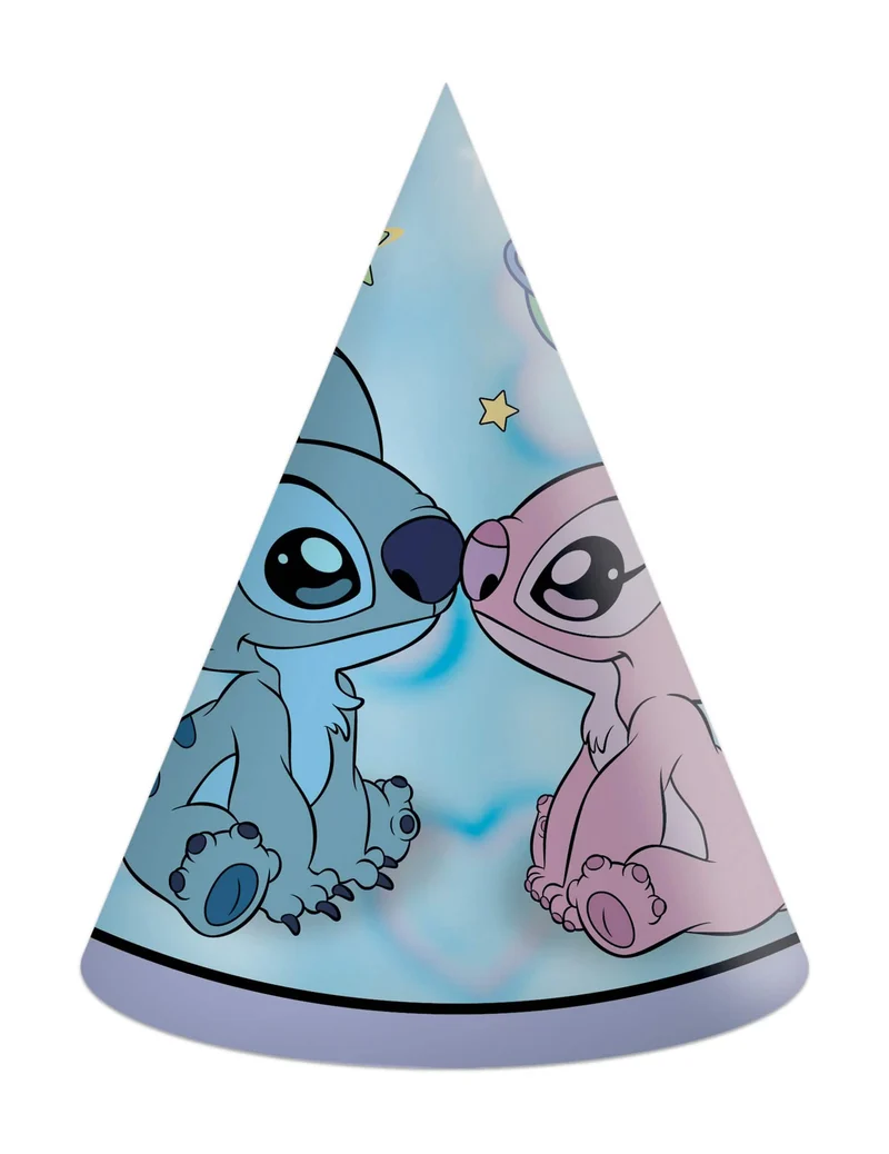 6 Partyhüte Angel und Stitch™