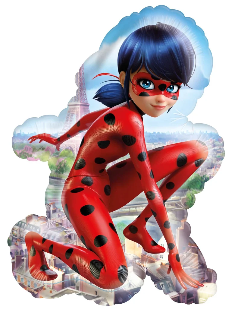 Lady Bug™ Partyballon aus Aluminium 41 x 58 cm